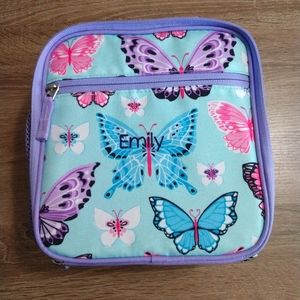 Pottery Barn Kids lunchbox, Girls butterflies